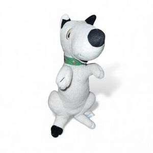 Yottoy Harry The Dog Bean Bag Plush White Black Spots Green Collar  9” Htf